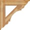Ekena Millwork Olympic Traditional Rough Sawn Bracket, Western Red Cedar, 6"W x 34"D x 34"H BKT06X34X34OLY01RWR - alternate 4